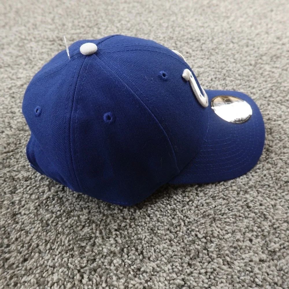 NEW Indianapolis Colts‎ Hat Cap Strap Back Blue Logo NFL Football New Era Mens
